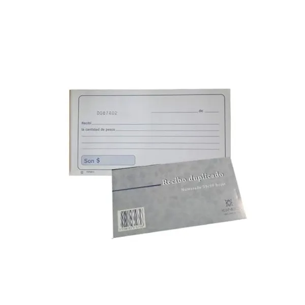 Talonario igneo recibo comercial numer.dupli.50/50 hs.
