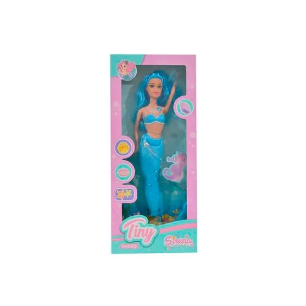 Muñeca Tiny sirena en caja 33x16x5 cm x unidad colores surtidos