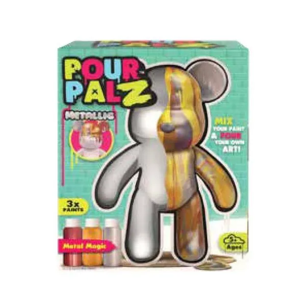 Pour palz - oso 22 cm para pintar metalizado surtido