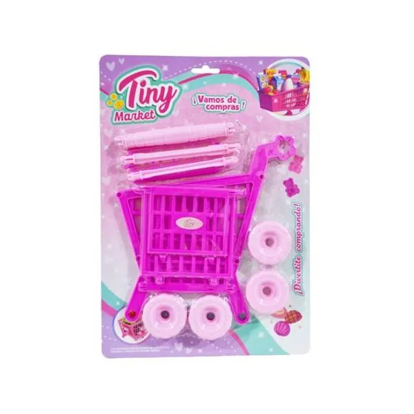 Carrito de super para armar en blister 24x34 cm