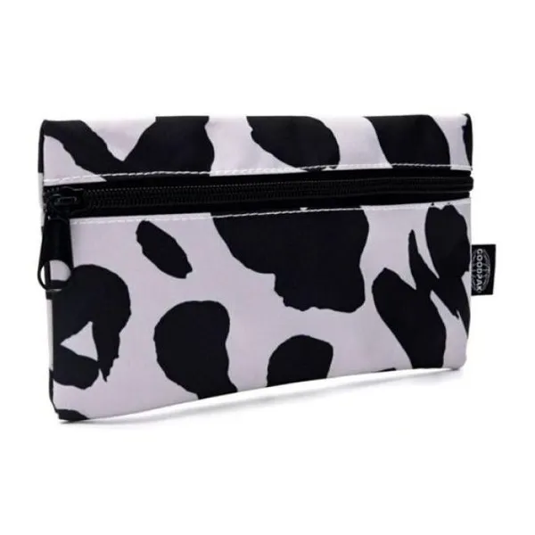 Cartuchera goodpak animal print negro 22 x11.5 cm