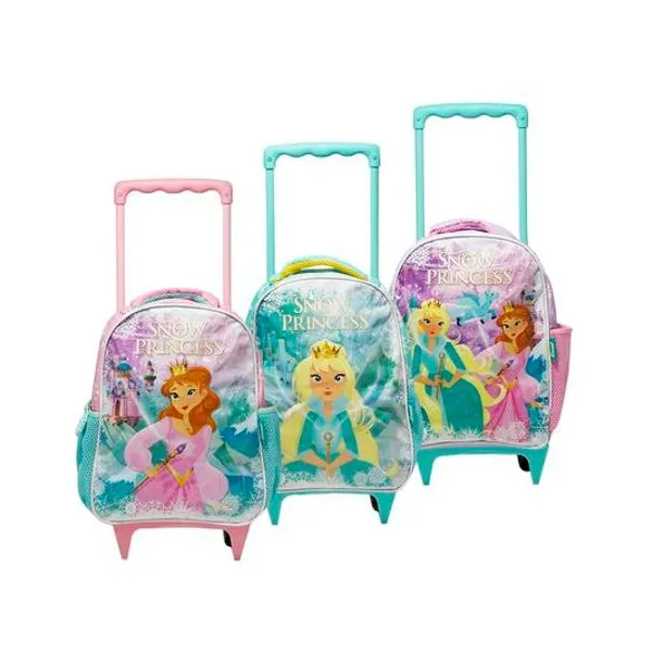Mochila 12" con carro princesas x unidad modelos surtidos lsyd