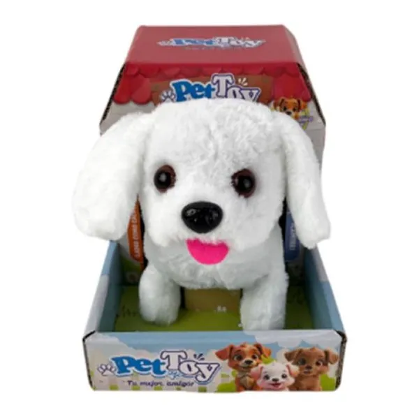 Mascota de peluche perro emma con sonido 19 17 cm