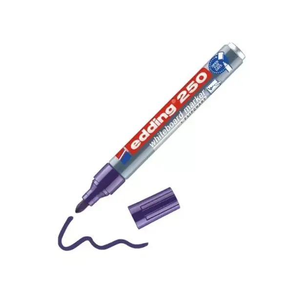 Marcador Edding e 250 para pizarra violeta cuerpo aluminio