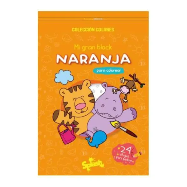 Mi gran libro para colorear naranja