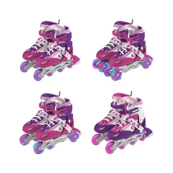 Rollers 3 en 1 ruedas intercambiables con luces princesas