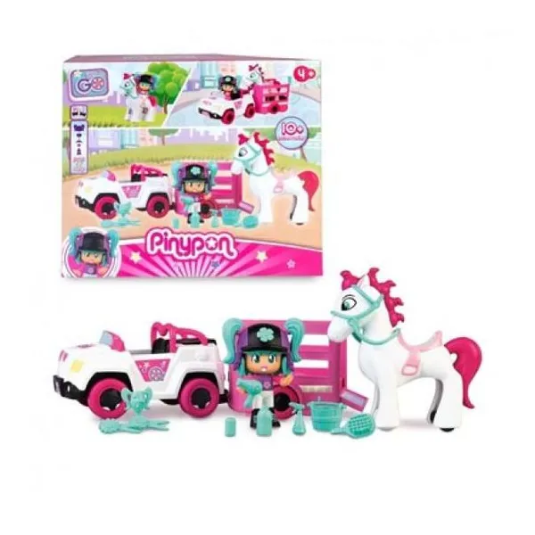 Pinypon - set de juego. camioneta incluye un trailer