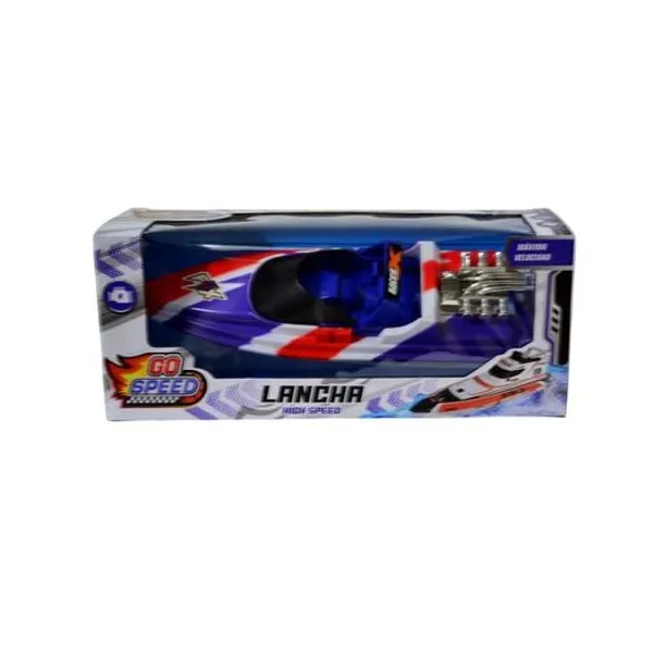 Lancha go speed a pila en caja 29.5x12x10 cm colores surtidos