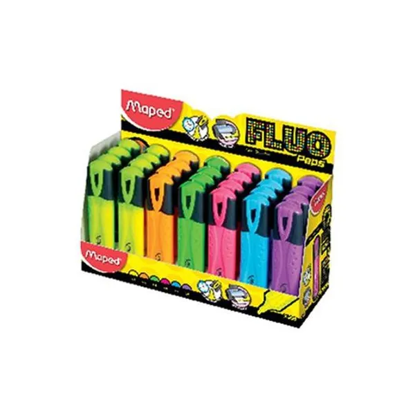 Resaltador fluo colores surtidos caja x28 Maped