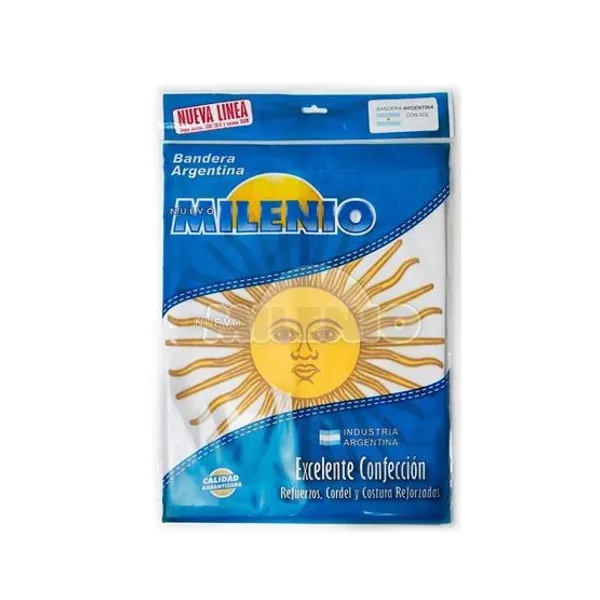 Bandera rep.argentina poliester ref.con sol 0.45 x0.72 mts