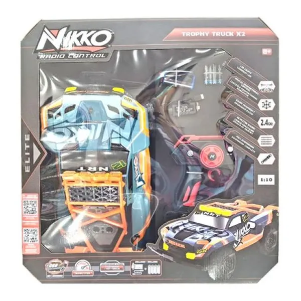 Nikko elite trophy trucks x2 gris acero escala 1:10