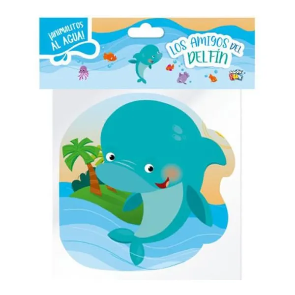 Colección:animalitos al agua. los amigos del delfin 15x15 cm