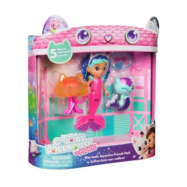 Gabby´s dollhouse mertastic aquarium friends pack x3