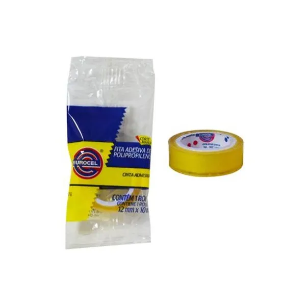 Cinta adhesiva pp mel 12mmx10 mts x unidad eurocel
