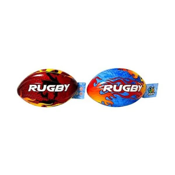 Pelota de rugby soft 9x6 cm x1 colores surtidos