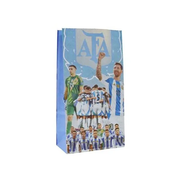 Bolsa cotillon AFA 12.5x7x24.5 cm x unidad