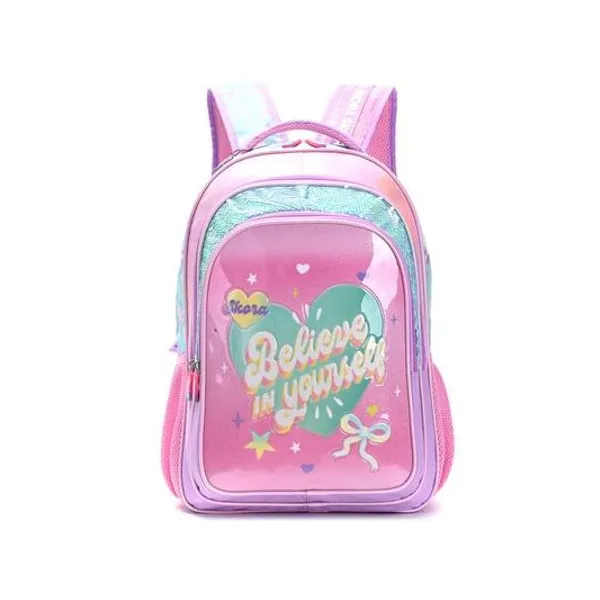 Mochila 18" espalda alma believe con llavero Skora