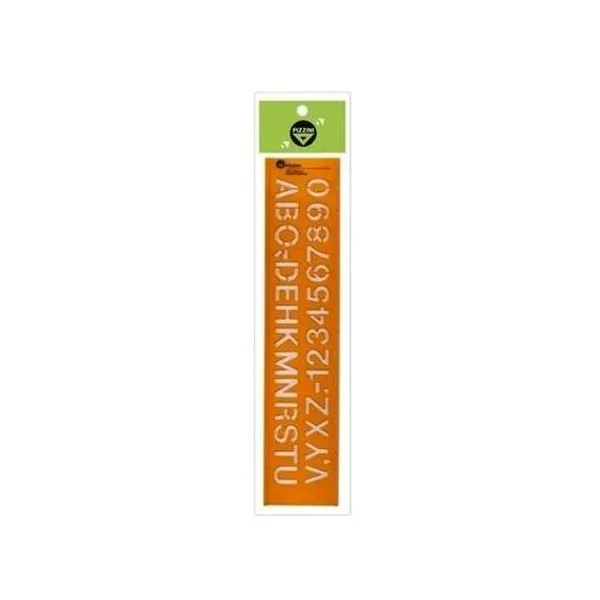 Letrografo flexible 20 mm naranja Pizzini
