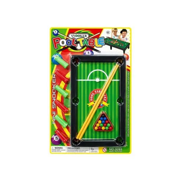 Juego de pool en blister 25.5x39 cm