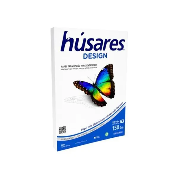 Resma a3 150 g/m2 240 hojas blancas design husares