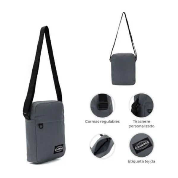 Morral goodpak bolsillo delantero cemento h21 x w16 x5.5 cm