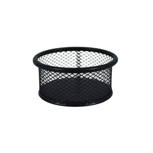Portaclips malla metálica negra 9x4 cm x1