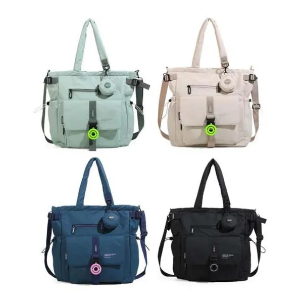 Tote potential rubber con colgante 45 15 40 cm- colores surtidos