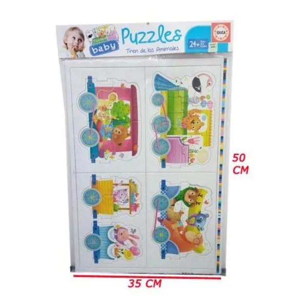 5 baby puzzles tren de los animales