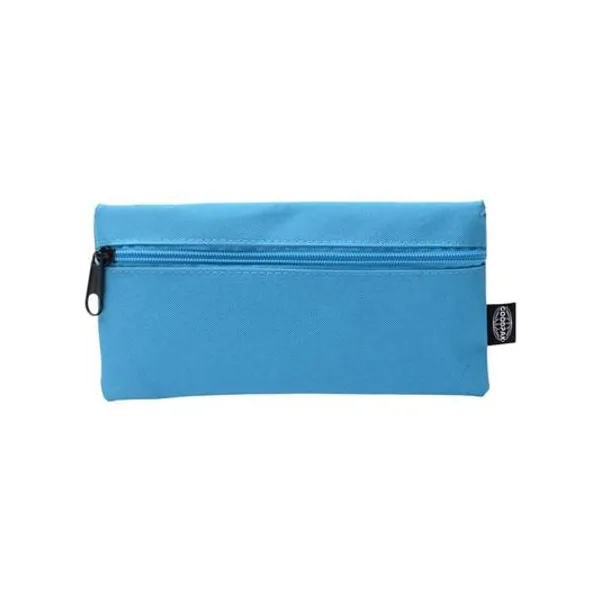 Cartuchera 1 cierre plana turquesa 22x11.5 cm goodpak