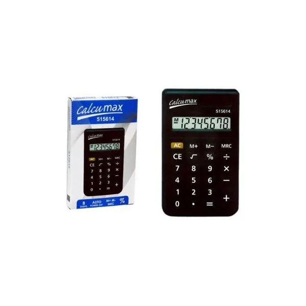 Calculadora 8 digitos 10x6 cm calcumax