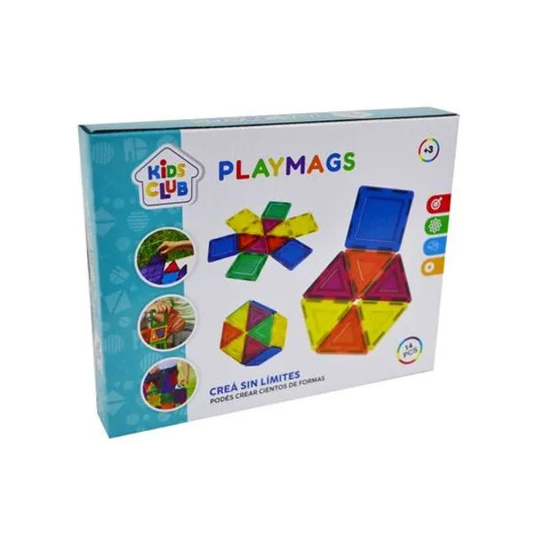 Juego de bloques magneticos 14 piezas en caja 23x18x4 cm