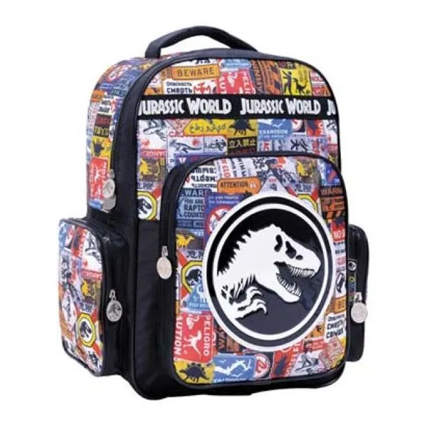 Jurassic world mochila 16" espalda -estampada-