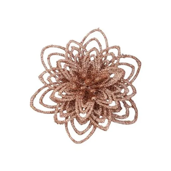 Set x5 estrella federal calada champagne glitter 10 cm