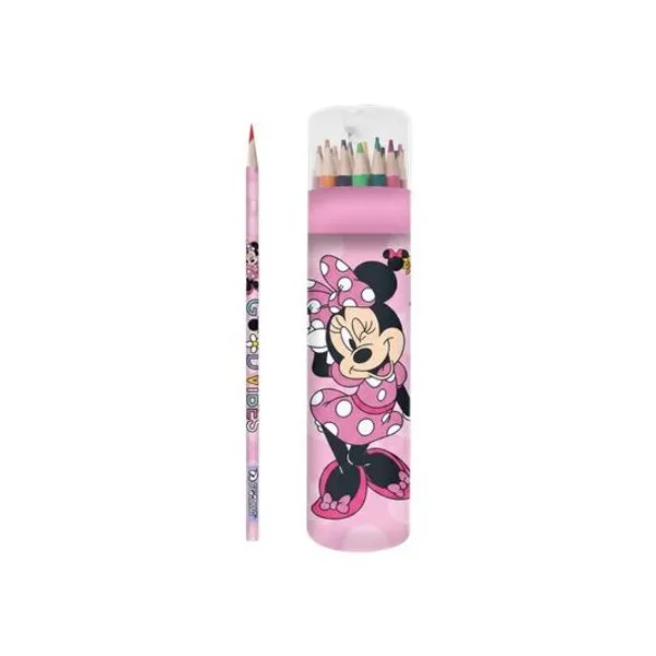 Lápiz de color largo minnie tubo x24 unidades Ezco