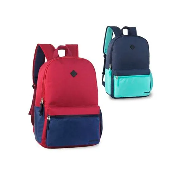 Mochila 17" espalda x1 colores surtidos head