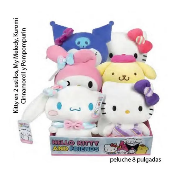 Hello kitty and friends - peluche candy wonderland