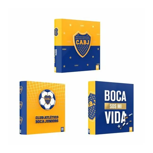 Carpeta carta 3x40 Boca Juniors 3d x unidad modelos surtidos