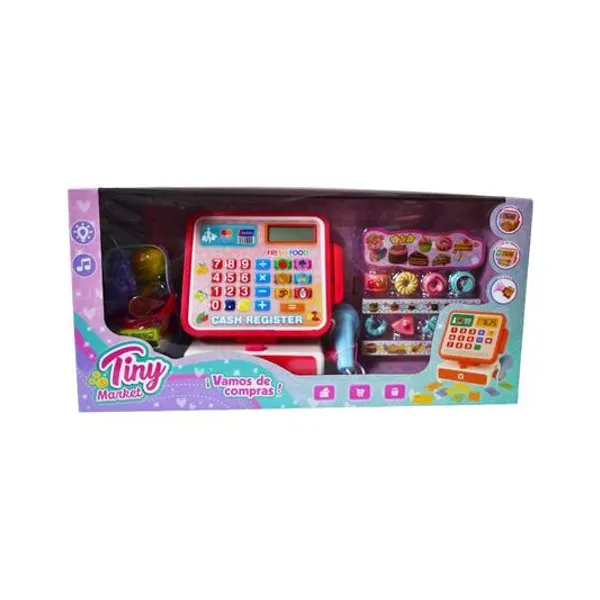 Caja registradora con luz y sonido a pila en caja 46x22x10.5 cm Tiny