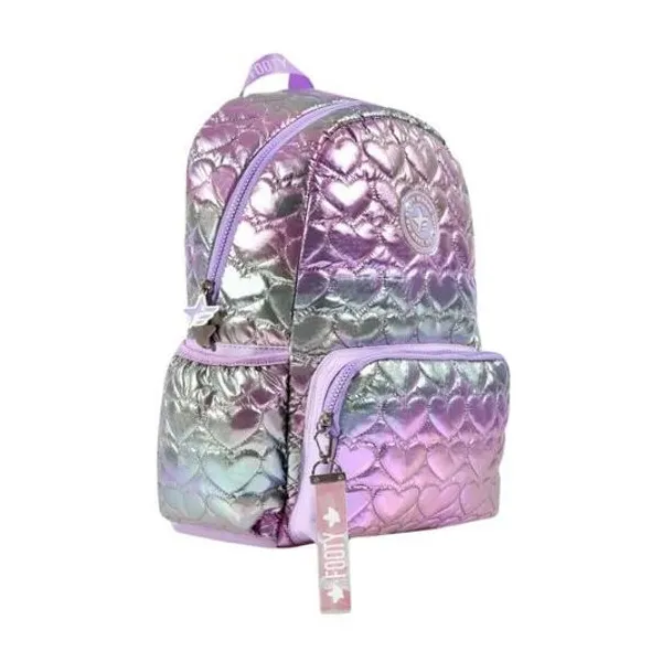 Mochila 16" espalda fashion puffer x unidad colores surtidos footy