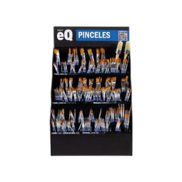 Exhibidor de pinceles fibra sintetica mixta x482 unidades eq Arte