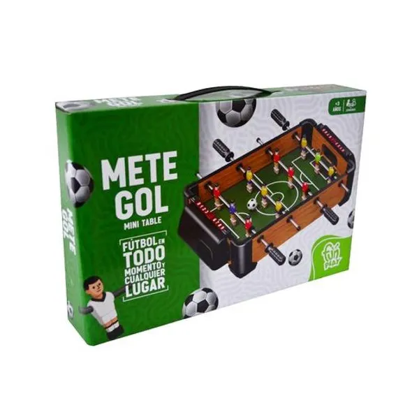 Juego metegol de mesa mini 37x9x22 cm en caja 35x23x9 cm
