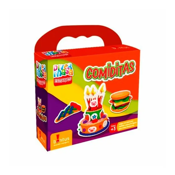 Set de masas divermasa: comiditas en caja 14.5x16 cm -
