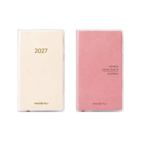 Agenda 2027 9x18 cm semana a la vista custom vertical x1 colores surtidos mundo fw