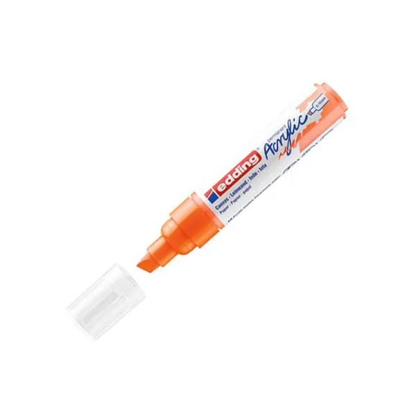 Marcador Edding 5000 perm.acrílico 10 mmfluo naranja