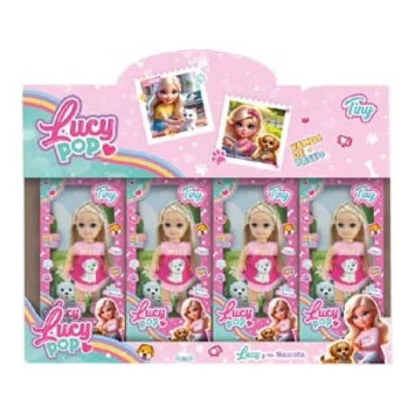 Lucy pop mini muñeca con mascota 16 8 cm