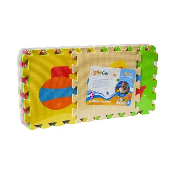 Piso de goma eva vehiculos 27piezas 52x28x14 cm