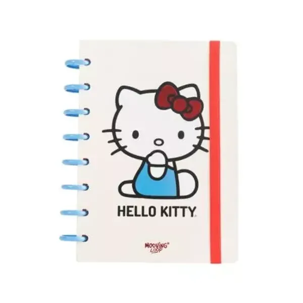Cuaderno a discos a5 Mooving loop hello kitty 80 hjs.raya
