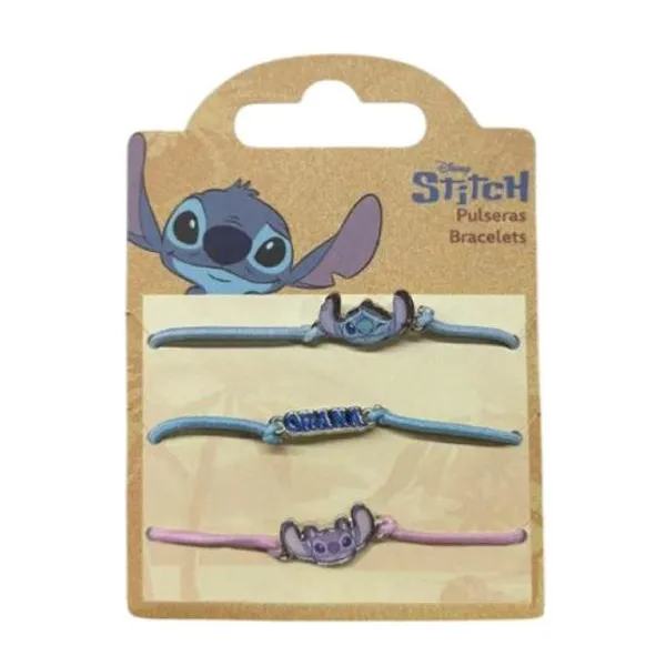 Bijouterie pulseras x3 lilo & Stitch