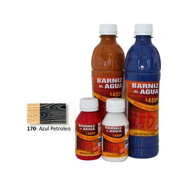 Barniz ad al agua lasur 100 ml170- azul petroleo