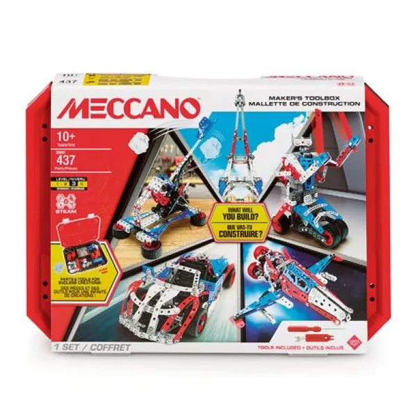 Meccano caja de herramientas del creador.